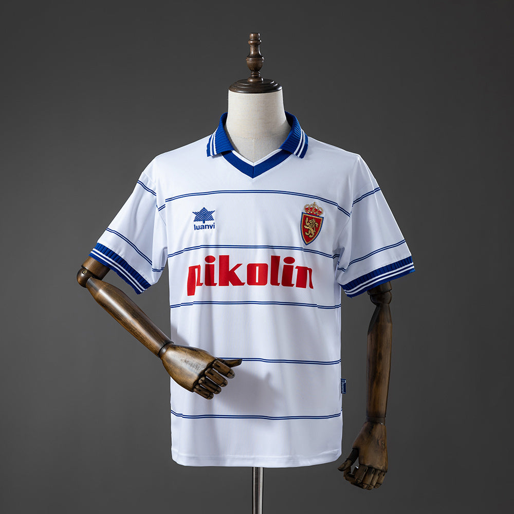 Zaragoza 99-00 Home Retro Jersey detail