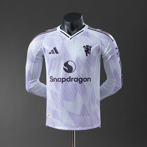 M-U 25-26 Player Version Away Long Sleeve Jersey detail