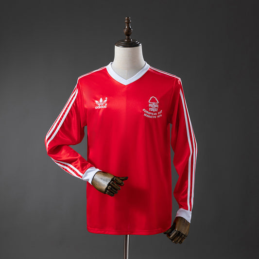 Nottingham Forest 77-80 Home Long-Sleeve Retro Jersey detail