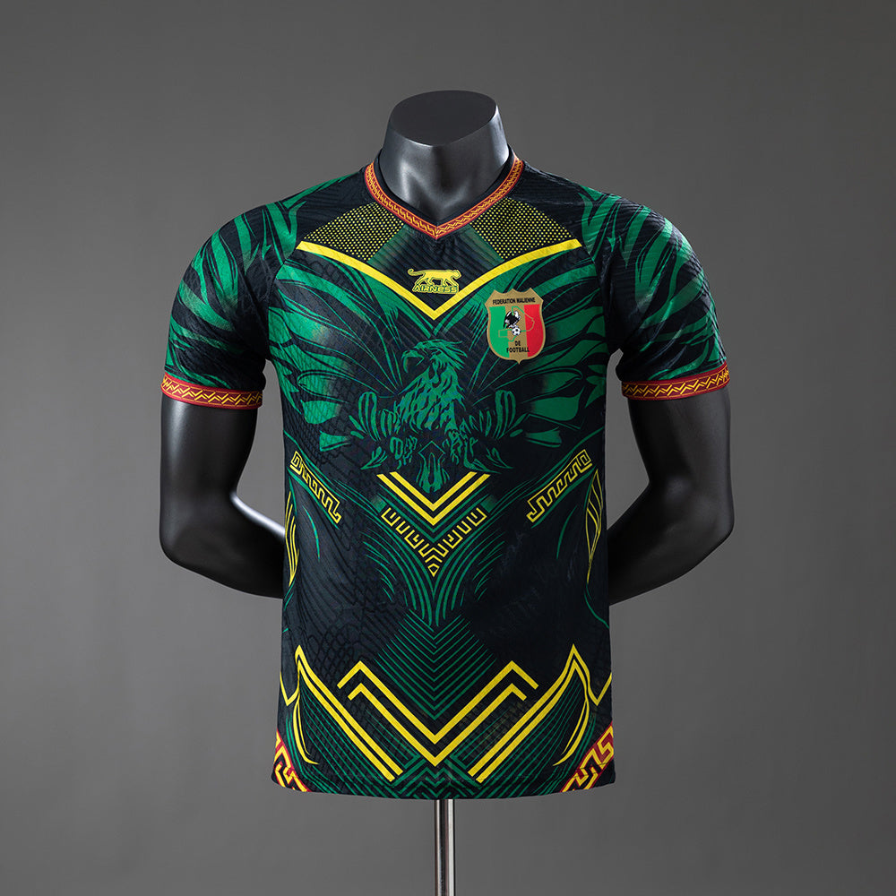 Mali 25-26 BlackGreen Player Version Jersey detail