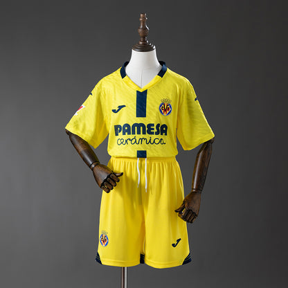 Villarreal 25-26 Home Kids Kit Jersey detail