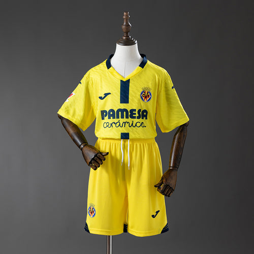 Villarreal 25-26 Home Kids Kit Jersey detail