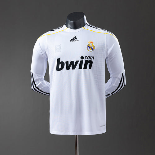 Real Madrid 0910 Home Long Sleeve Player Version Retro Jersey detail