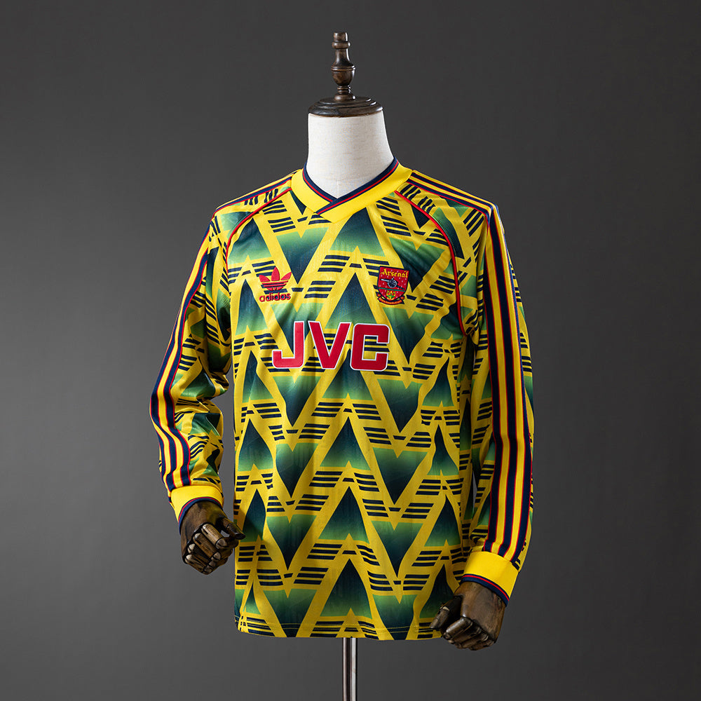 Retro Long Sleeve Arsenal 91-93 Away detail