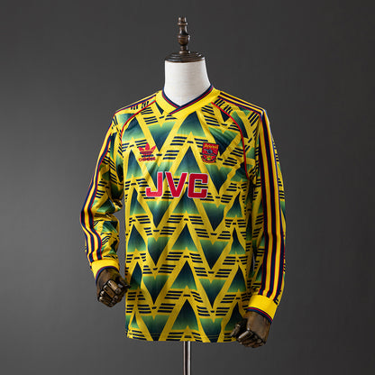 Retro Long Sleeve Arsenal 91-93 Away detail