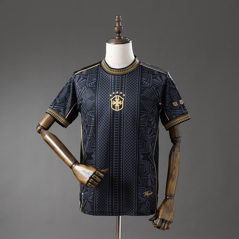 Brazil 26-27 Special Edition - Black Jersey detail
