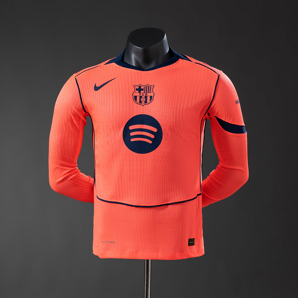 Barcelona 25-26 Third Away Long-Sleeve Player Version Jersey detail