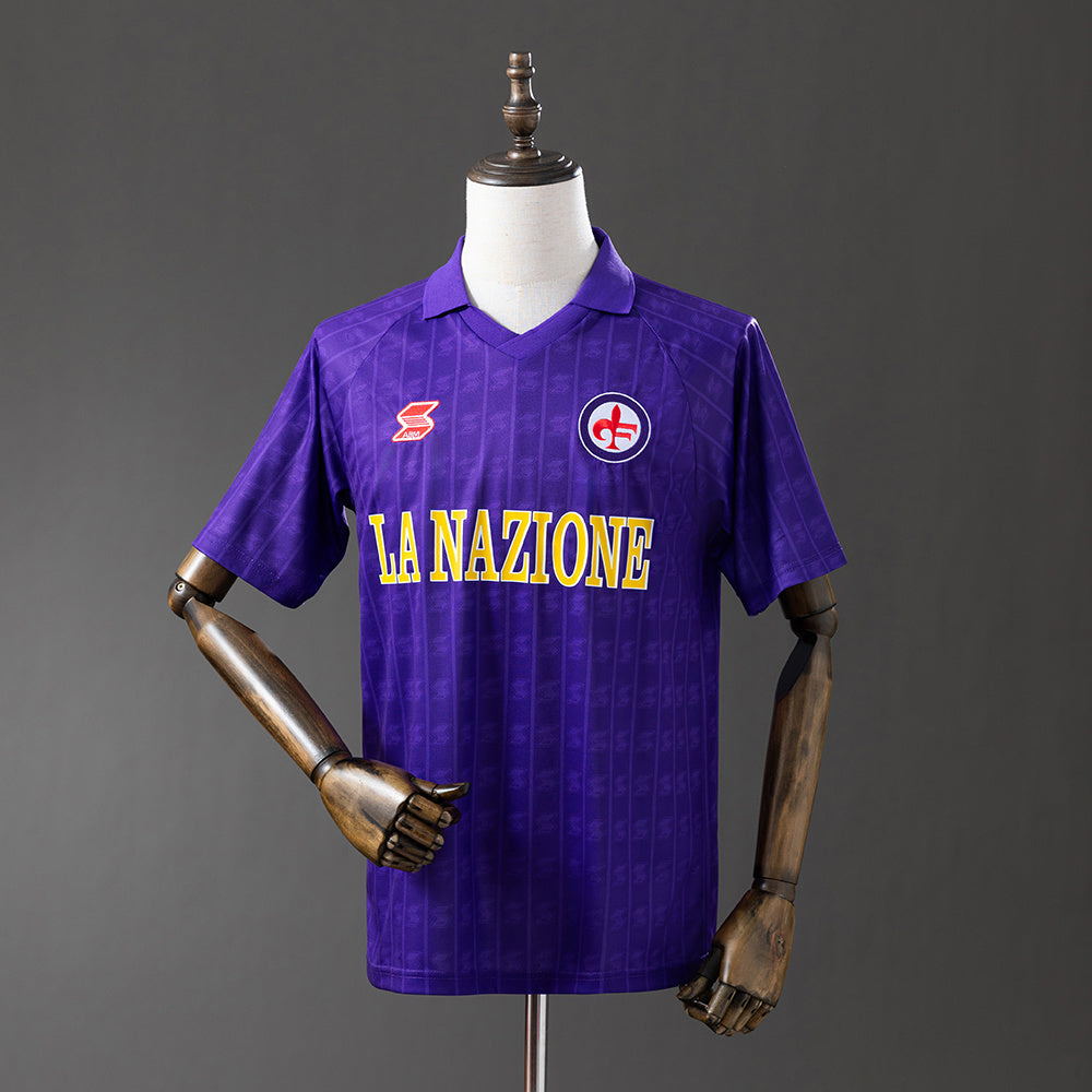 Retro Fiorentina 89-90 home detail