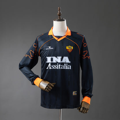 Roma 99-00 Third Away Long-Sleeved Retro Jersey detail