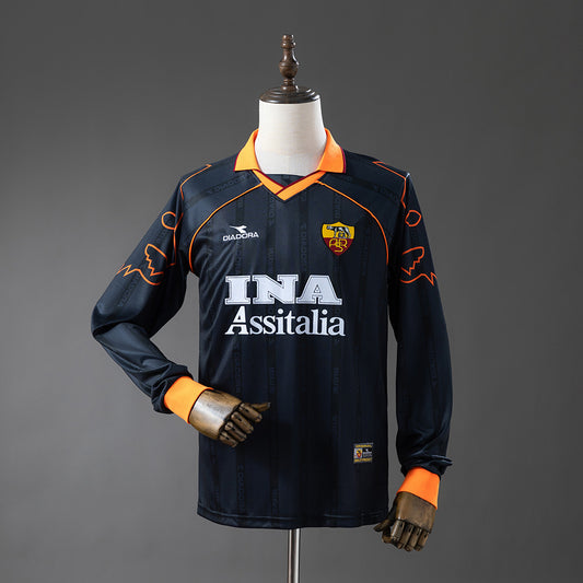 Roma 99-00 Third Away Long-Sleeved Retro Jersey detail