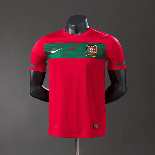 Portugal 2010 Player Version Retro Home Jersey detail
