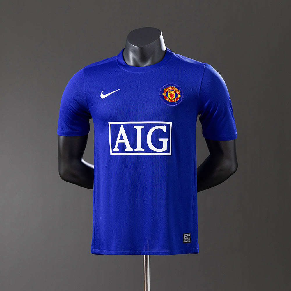 M-U 08-09 Third Away Player Version Retro Jersey detail
