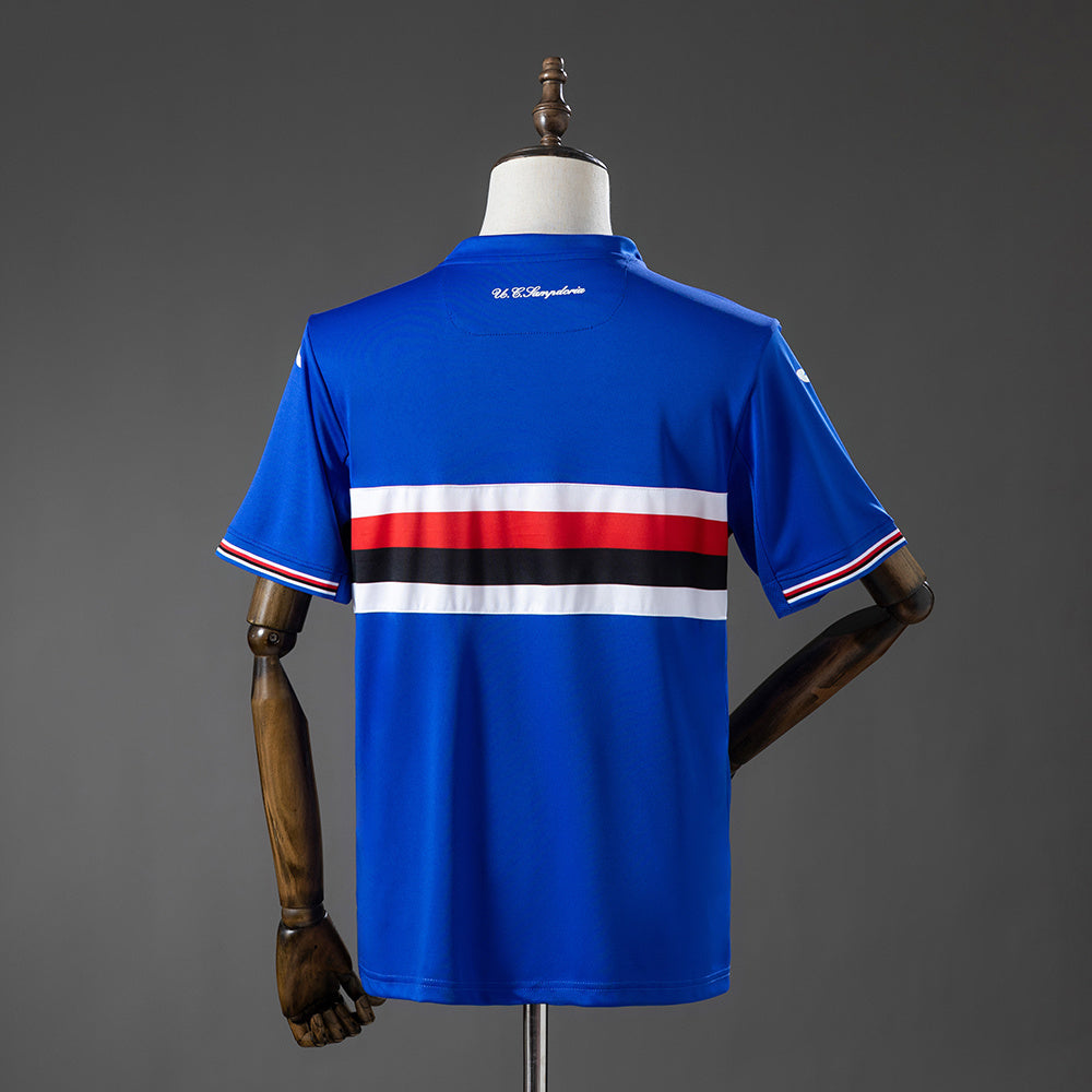 Sampdoria 16-17 Home Retro Jersey detail