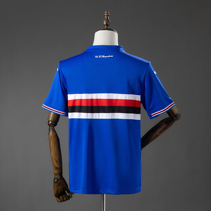 Sampdoria 16-17 Home Retro Jersey detail
