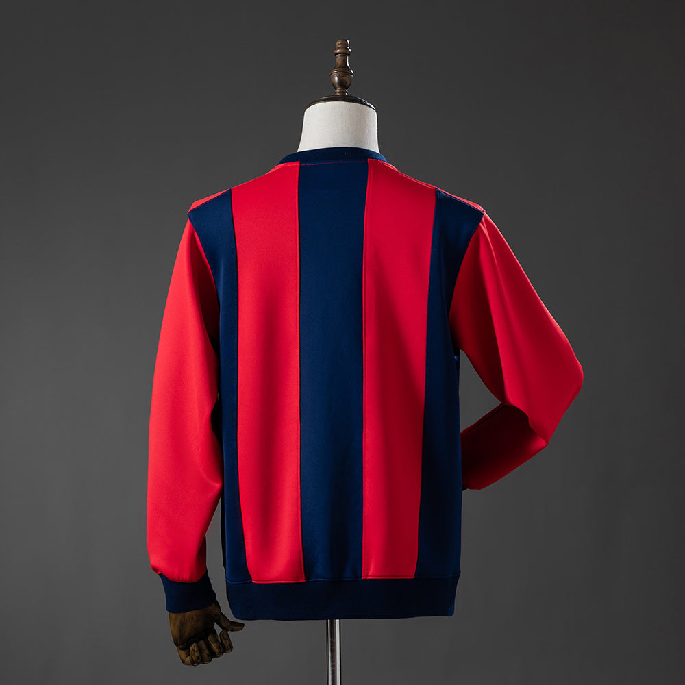 Barcelona Long-sleeved Sweatshirt - Red & Blue M-