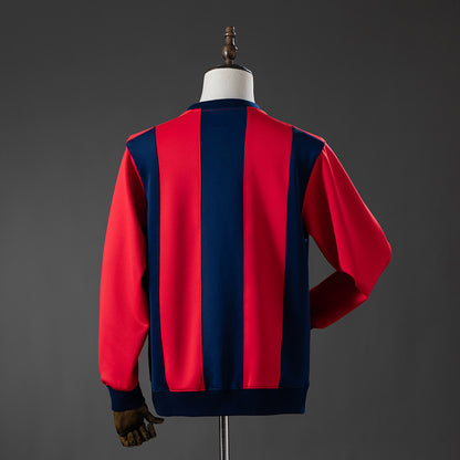 Barcelona Long-sleeved Sweatshirt - Red & Blue M-
