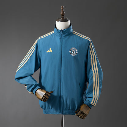 M-U Reversible Jacket Windbreaker - Blue&Black detail