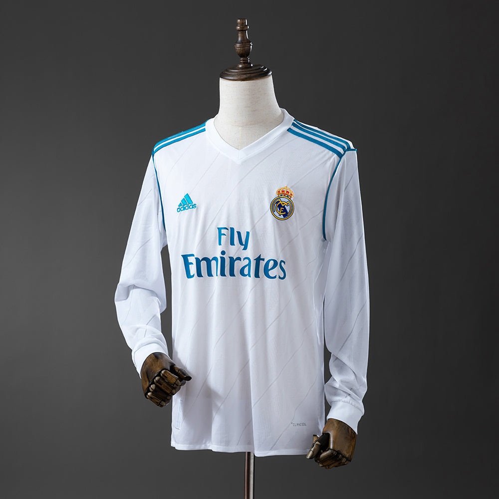 Retro Long Sleeve Real Madrid 17-18 Home detail