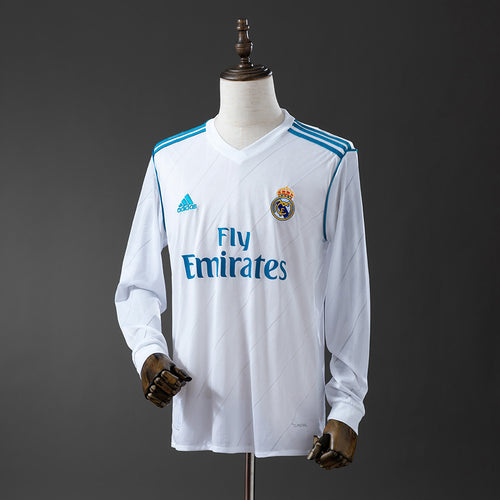 Retro Long Sleeve Real Madrid 17-18 Home detail