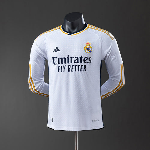 Real Madrid 23-24 Home Long Sleeve Player Version Jersey detail