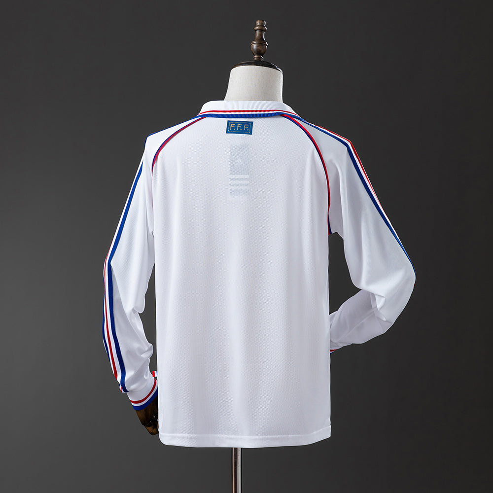 France 1998 Away Long Sleeve Retro Jersey