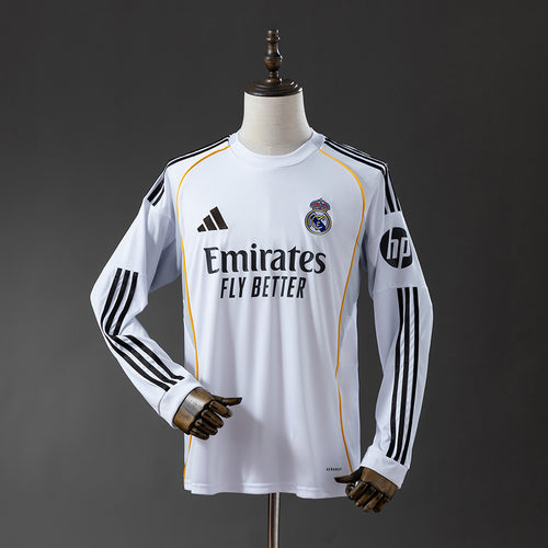 Real Madrid 25-26 Home Long Sleeve Jersey detail