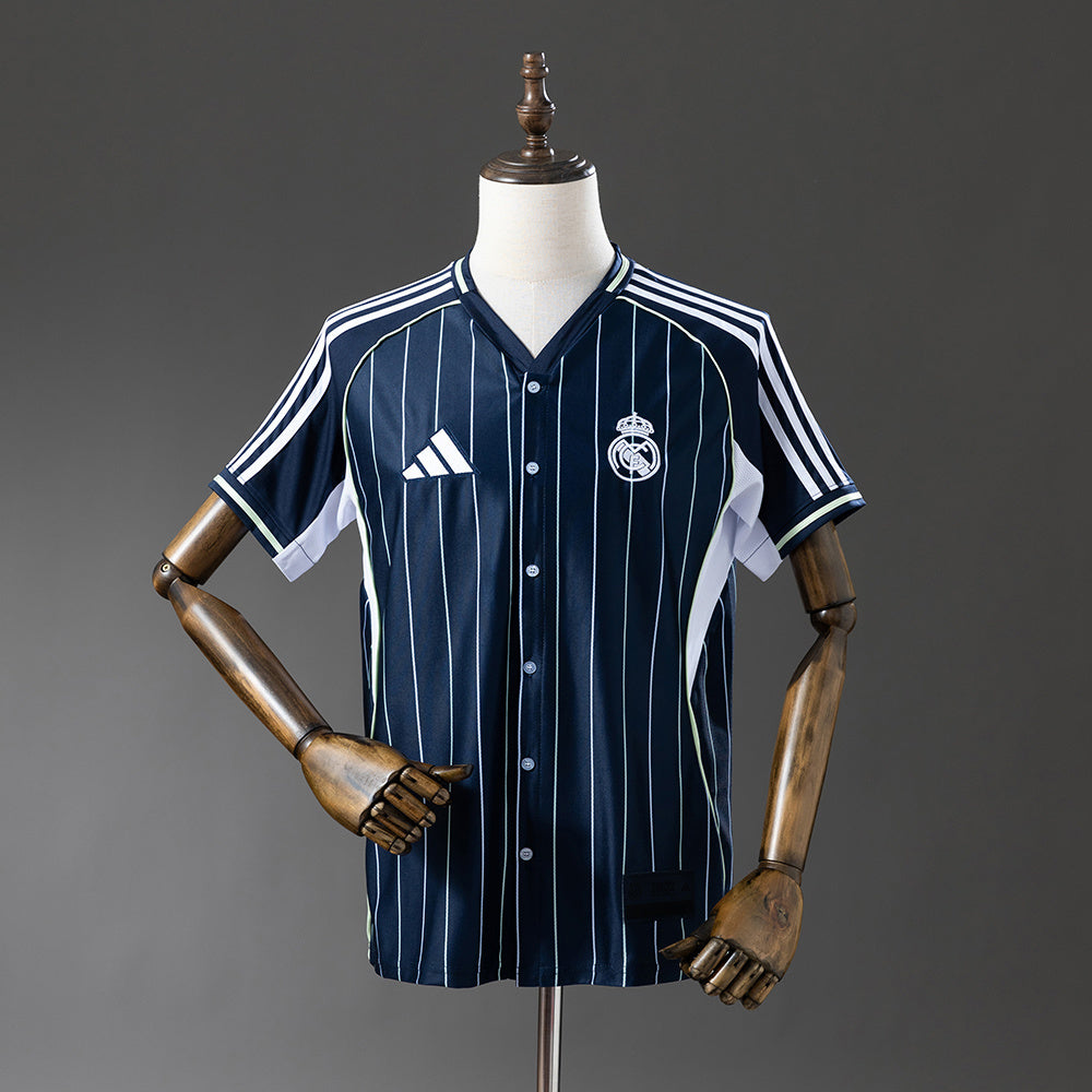 Real Madrid 25-26 Baseball - Navy Blue Jersey detail