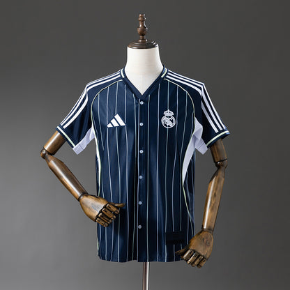 Real Madrid 25-26 Baseball - Navy Blue Jersey detail