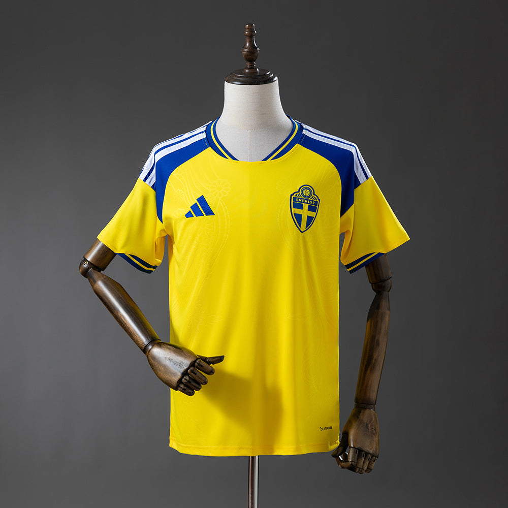 Sweden 2026 Home Jersey detail