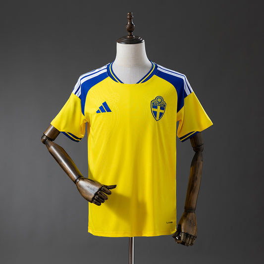 Sweden 2026 Home Jersey detail
