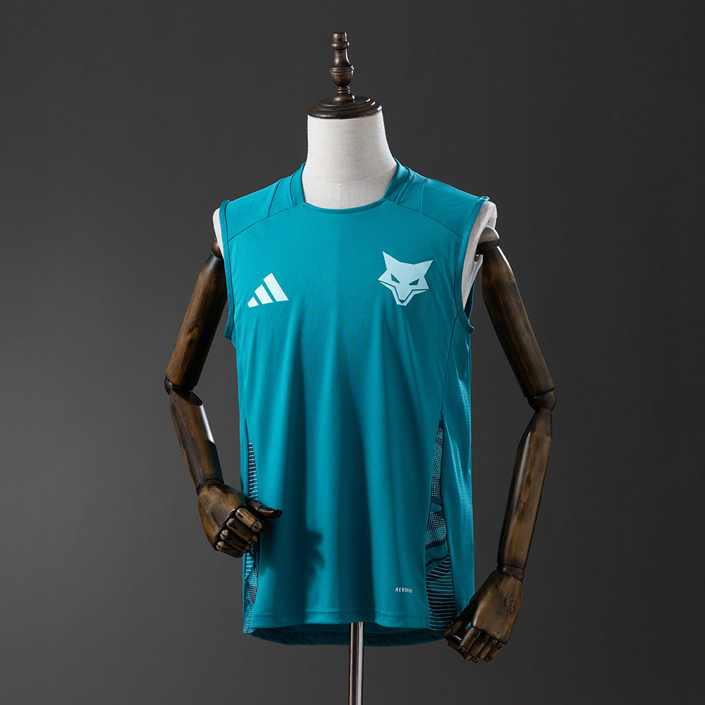 Cruzeiro 25-26 Training Suit Dark Green Vest Jersey detail