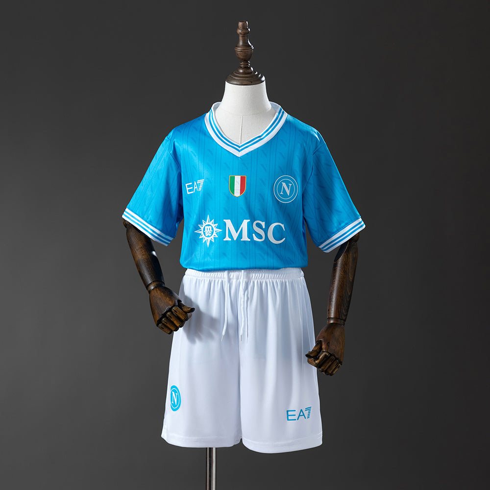 Napoli 27-26 Home kids kit Jersey detail