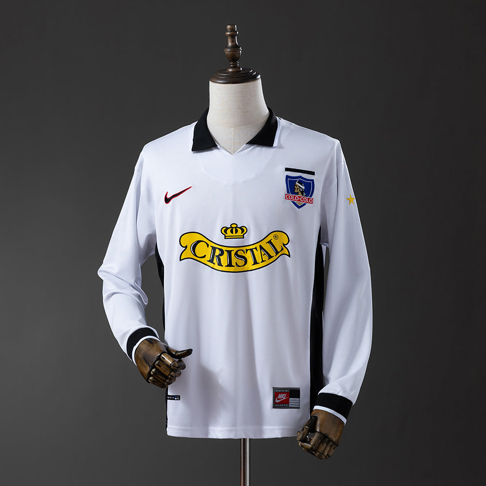 Retro long sleeve colo colo 97-98 home detail