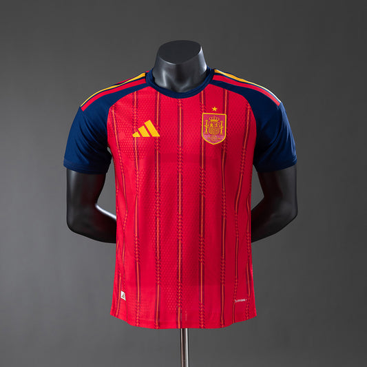 Spain 2026 Home Player Version Jersey detail