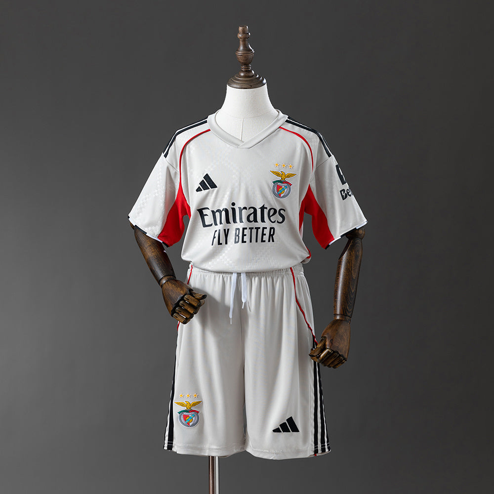 Benfica 25-26 Kids Kit Away Jersey detail