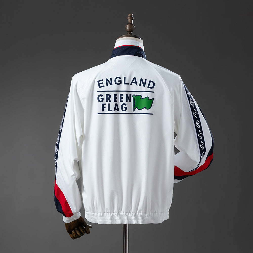 England 1998 Retro Windbreaker - White detail