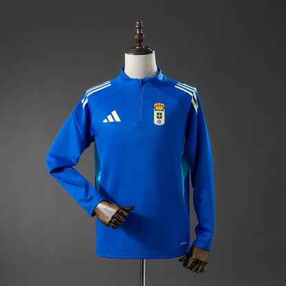 Real Oviedo 25-26 Training Top Blue detail