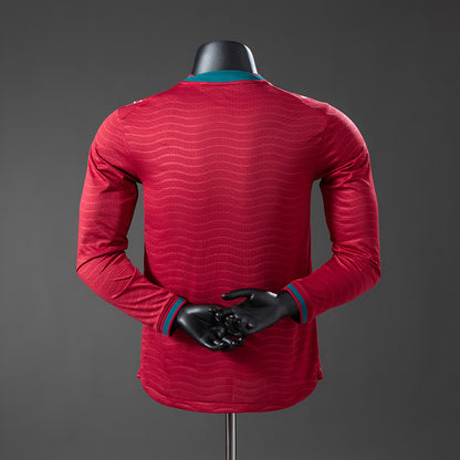 Portugal 2026 Home Player Version Long-Sleeve Jersey detail