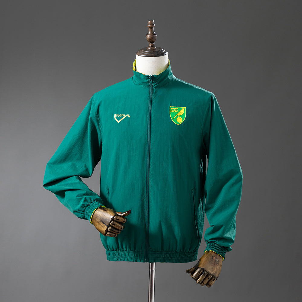 Norwich City Reversible Jacket Windbreaker - Blue & Yellow detail