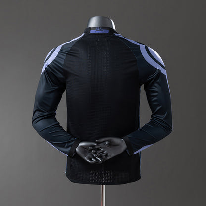 Real Madrid 16-17 Third Away Long Sleeve Player Version Retro Jersey