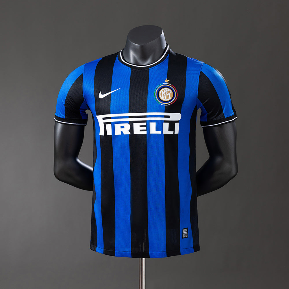 Inter Milan 09-10 Player Version Retro Home Jersey detail