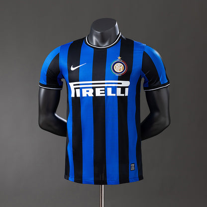 Inter Milan 09-10 Player Version Retro Home Jersey detail