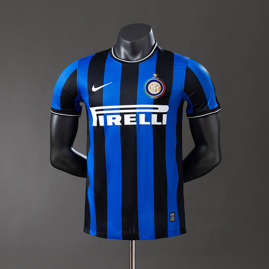 Inter Milan 09-10 Player Version Retro Home Jersey detail