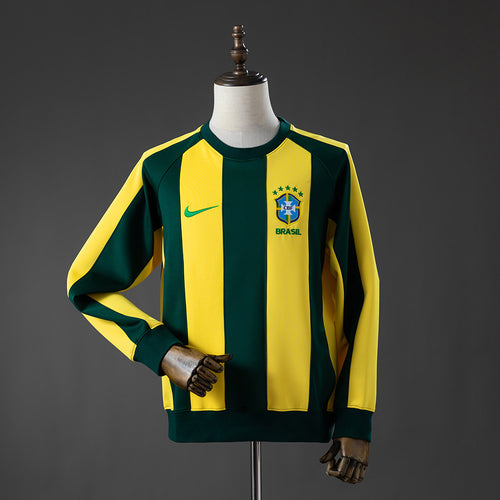 Brazil Long-sleeved Sweatshirt - Yellow & Green M- detail
