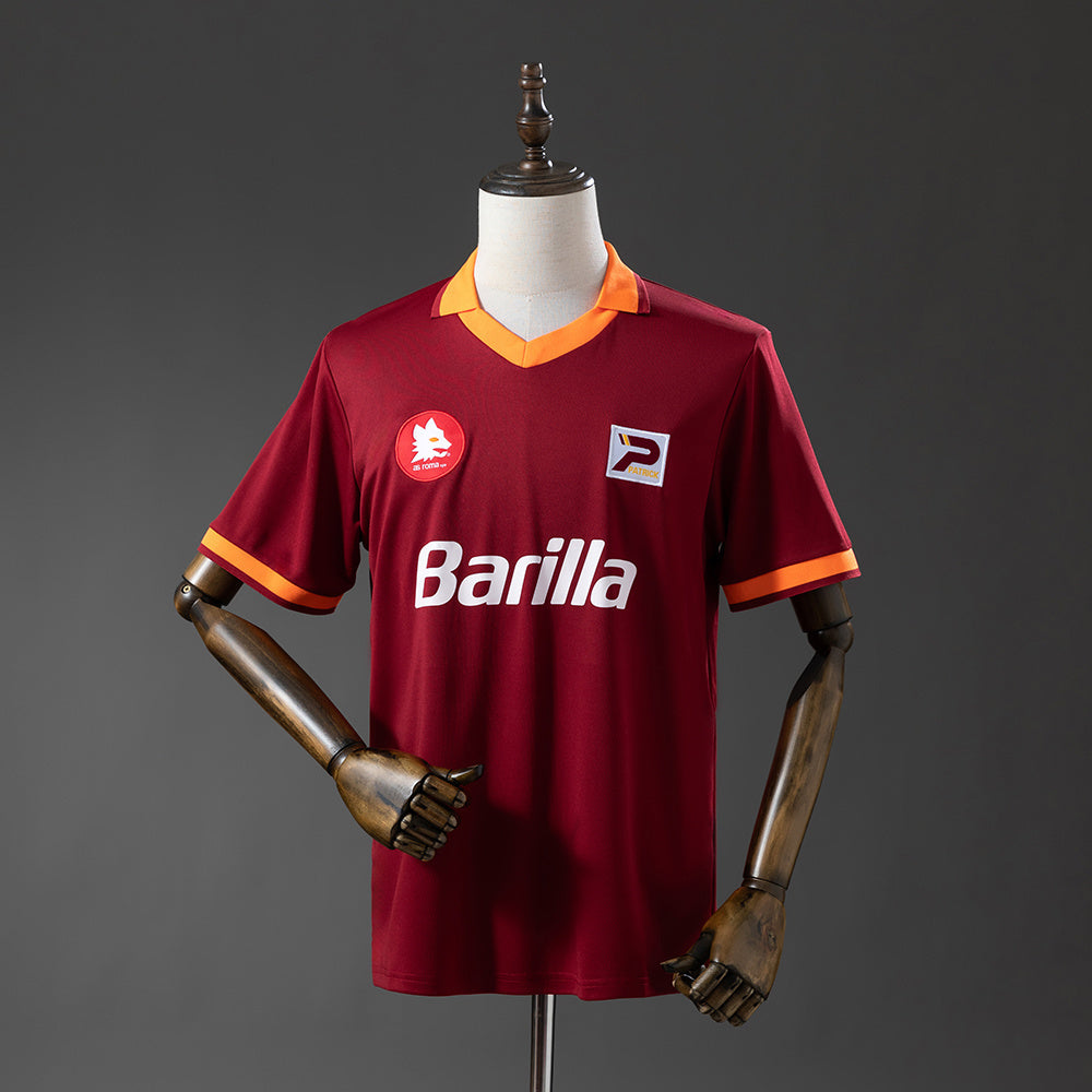 Roma 82-83 Home Retro Jersey detail