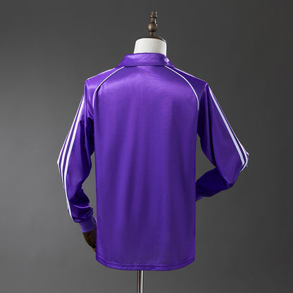 Real Madrid 84-85 Away Long Sleeve Retro Jersey