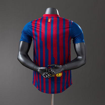 Barcelona 11-12 Home Player Version Retro Jersey