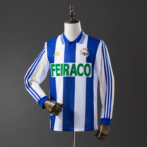 Deportivo La Coruna 99-00 Home Long Sleeve Retro Jersey detail