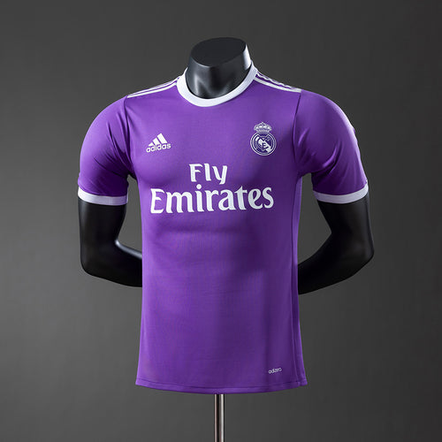 Real Madrid 16-17 Retro player version away Jersey detail