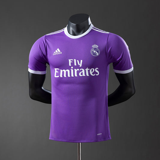 Real Madrid 16-17 Retro player version away Jersey detail